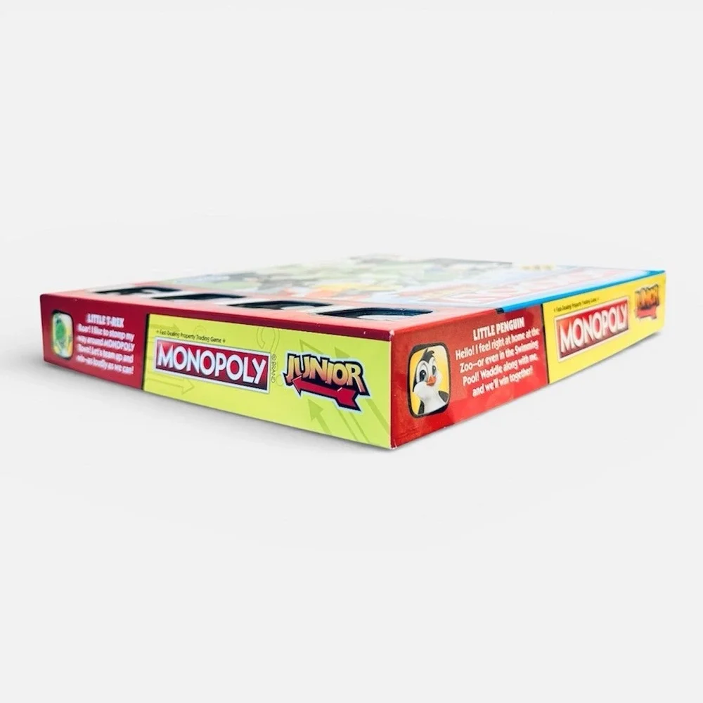 Monopoly Junior Board Game 2017‎ Hasbro Complete Dino Dog Duck Penguin